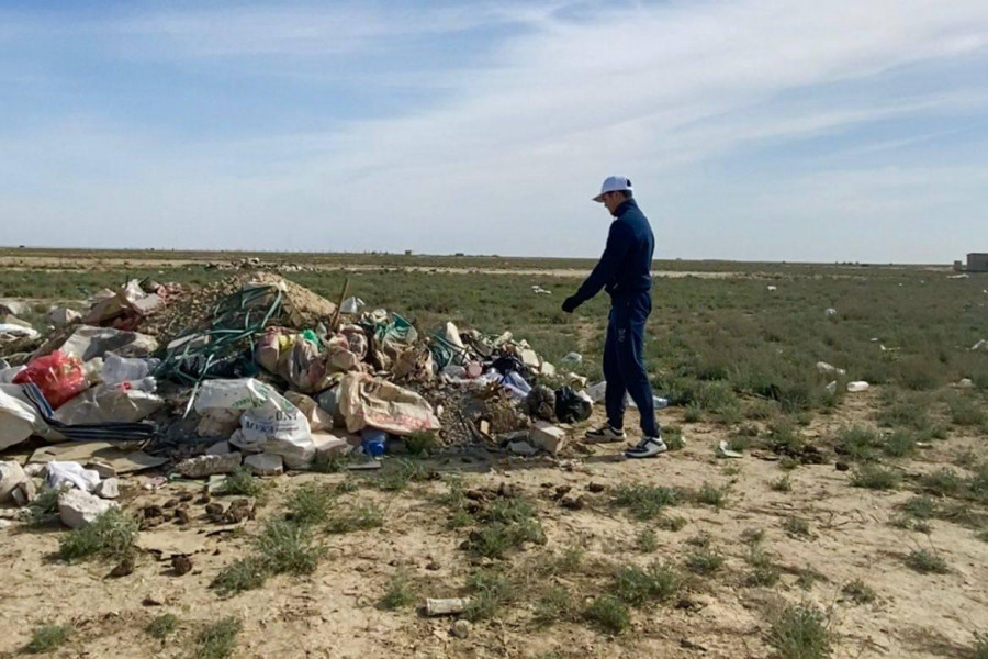 Маңғыстауда "Бердібек әулие" қорымына тазалық жұмыстары жүргізілді