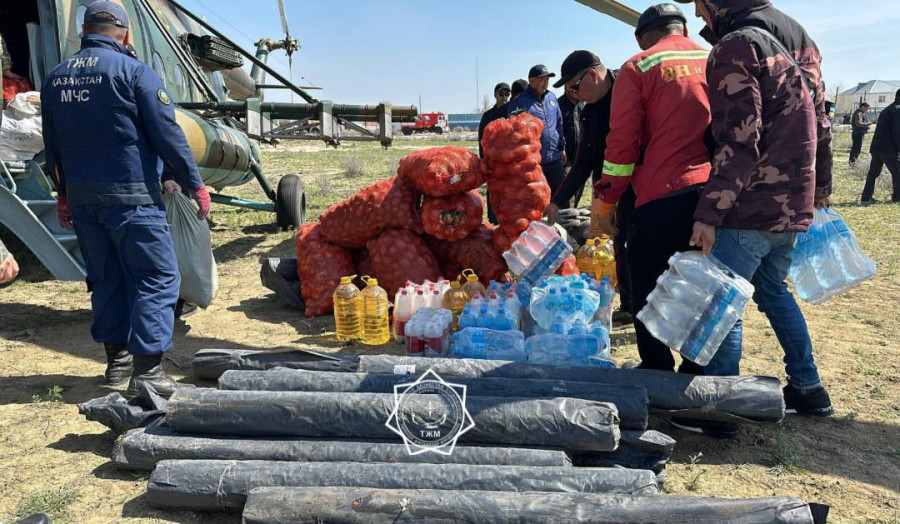 Су тасқыны аймақтарына төрт мың тоннадан астам гуманитарлық көмек жеткізілді