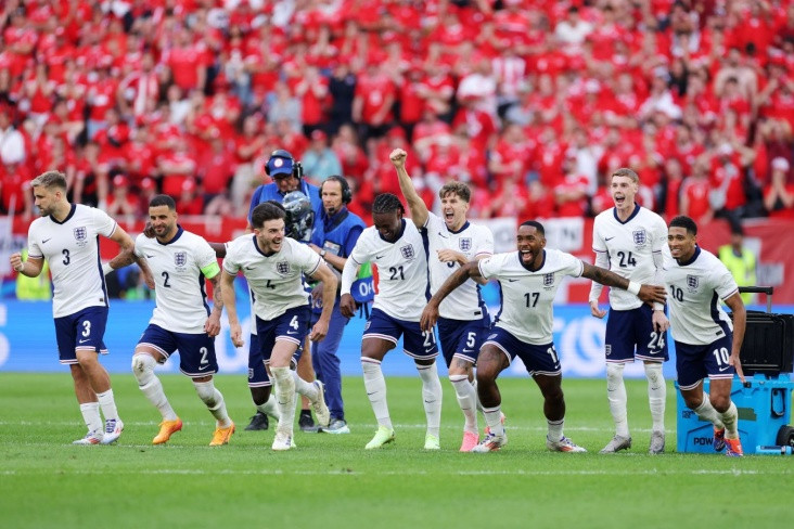 Англия құрамасы Еуропа чемпионатының жартылай финалына шықты