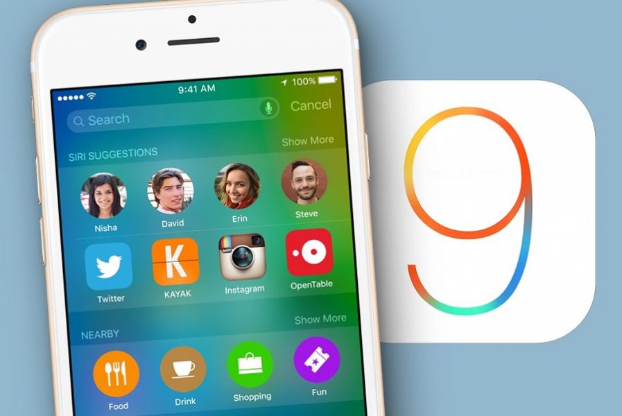 iOS 9 платформасы таныстырылды