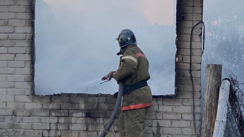 Қостанай облысында өрт кезінде он адам зардап шекті - ТЖМ