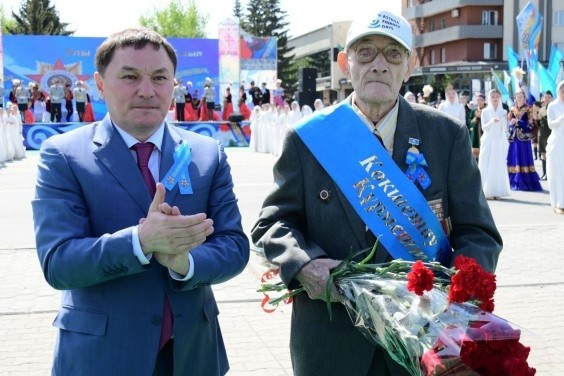 Ақмола облысында Жеңіс күнін ҰОС-ның 8 ардагері атап өтті