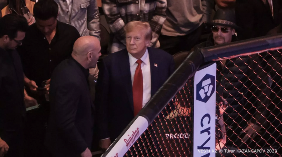 Дональд Трамп Шавкат Рахмоновтың UFC-дегі жекпе-жегіне барды